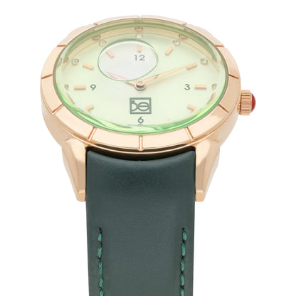 Reloj Cloe Análogo para Dama con Carátula Efecto Líquido y Correa de Tactopiel OE2549