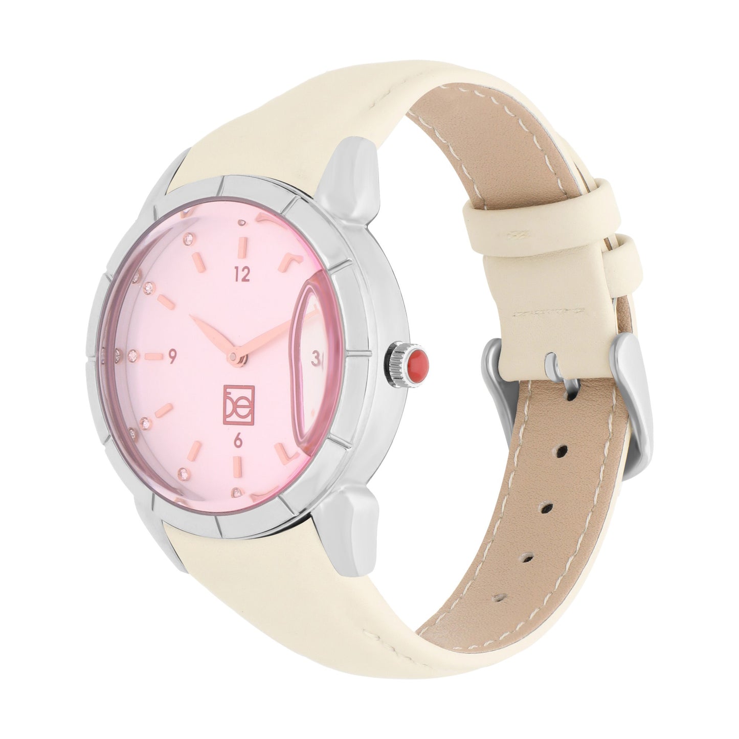 Reloj Cloe Análogo para Dama con Carátula Efecto Líquido y Correa de Tactopiel OE2549