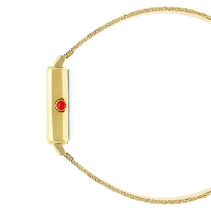 Reloj Cloe Análogo para Dama con Carátula Bicolor y Extensible de Mesh OE2550