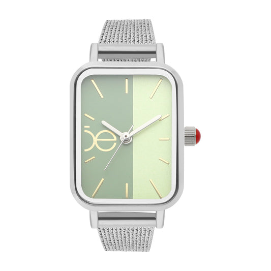 Reloj Cloe Análogo para Dama con Carátula Bicolor y Extensible de Mesh OE2550