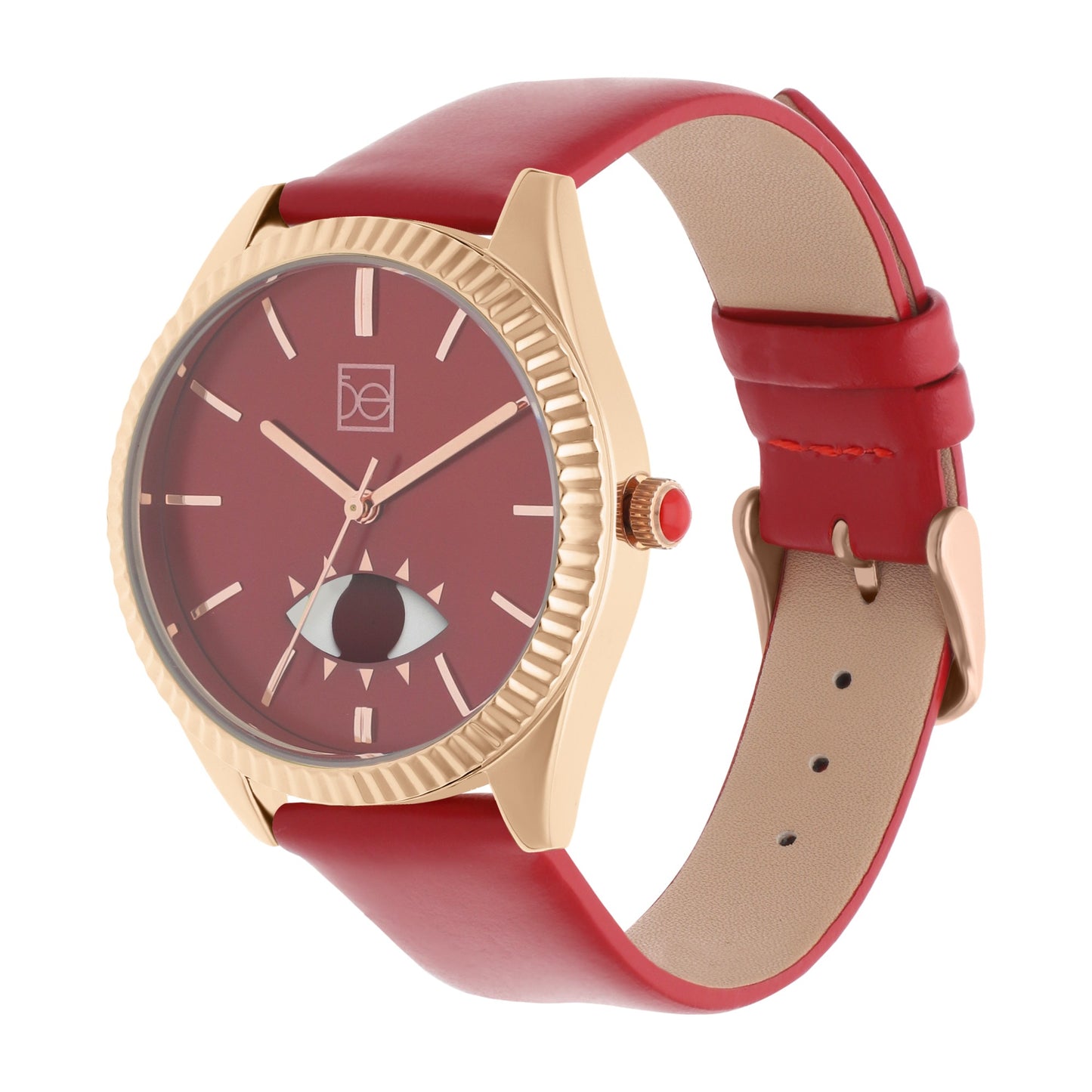 Reloj Cloe Análogo para Dama con Detalle de Ojo con Movimiento OE2551