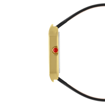 Reloj Cloe Análogo para Dama con Monograma Integrado en la Caja y Correa de Tactopiel OE2553