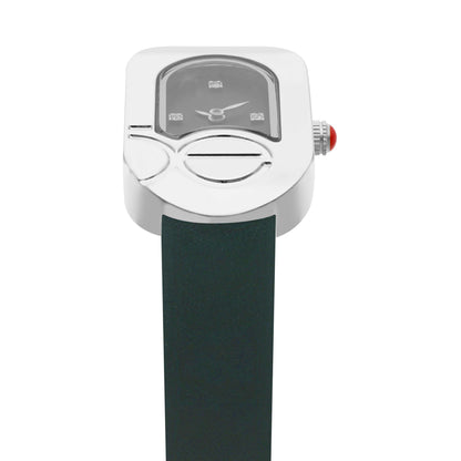 Reloj Cloe Análogo para Dama con Monograma Integrado en la Caja y Correa de Tactopiel OE2553