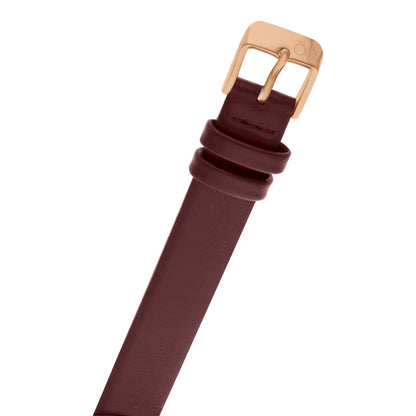 Reloj Cloe Análogo para Dama con Monograma Integrado en la Caja y Correa de Tactopiel OE2553