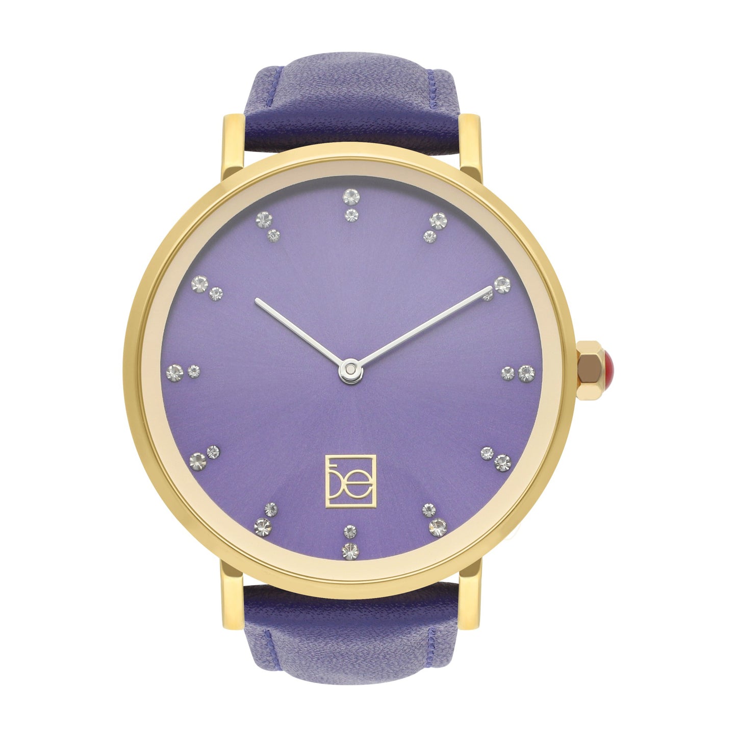 Reloj Cloe Análogo para Dama con Pedrería en Indicadores y Correa de Tactopiel OE2554