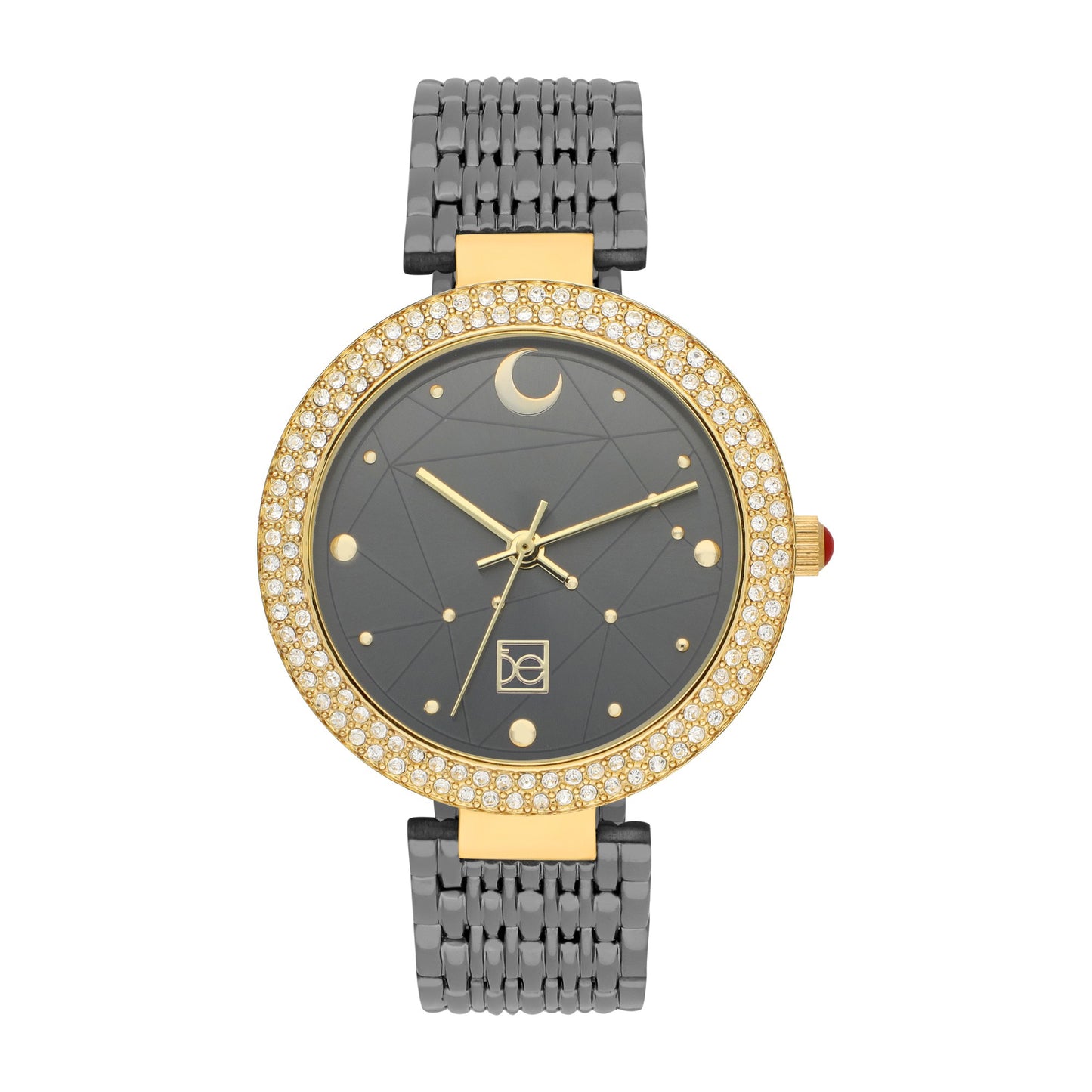 Reloj Cloe Análogo para Dama con Indicador en Forma de Luna y Extensible de Acero Inoxidable OE2555