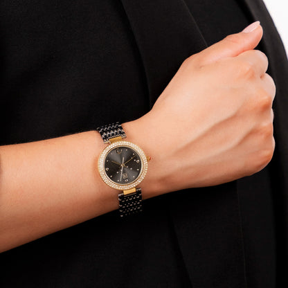 Reloj Cloe Análogo para Dama con Indicador en Forma de Luna y Extensible de Acero Inoxidable OE2555