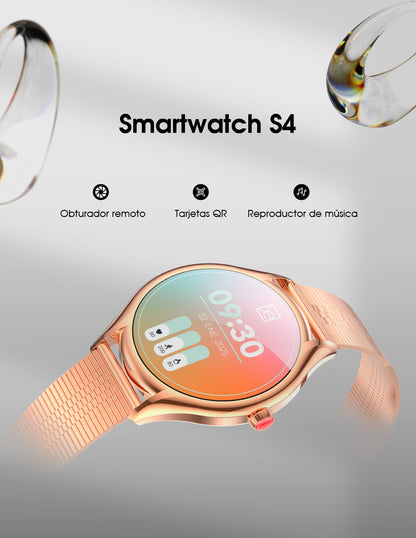 Smartwatch Cloe S4 Dama | Pantalla AMOLED | Extensible Acero Liso OE2560