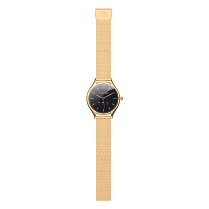 Smartwatch Cloe S4 para Dama con Pantalla Amoled y Extensible de Acero Inoxidable con Textura OE2561