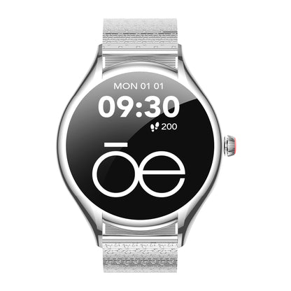 Smartwatch Cloe S4 para Dama con Pantalla Amoled y Extensible de Acero Inoxidable con Textura OE2561