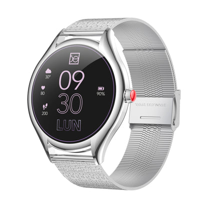 Smartwatch Cloe S4 para Dama con Pantalla Amoled y Extensible de Acero Inoxidable con Textura OE2561