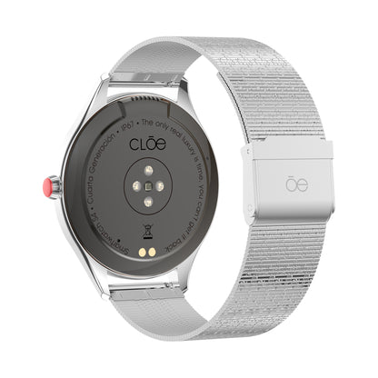 Smartwatch Cloe S4 para Dama con Pantalla Amoled y Extensible de Acero Inoxidable con Textura OE2561