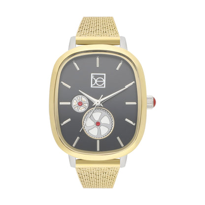 Reloj Cloe Análogo para Dama con Simuladores de Máquina y Extensible de Mesh