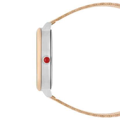 Reloj Cloe Análogo para Dama con Simuladores de Máquina y Extensible de Mesh