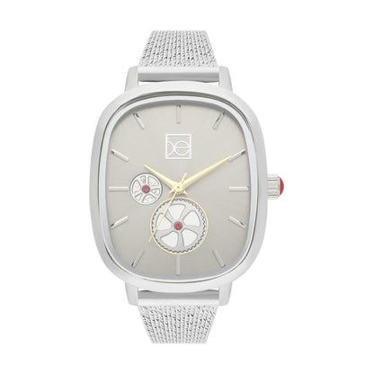 Reloj Cloe Análogo para Dama con Simuladores de Máquina y Extensible de Mesh