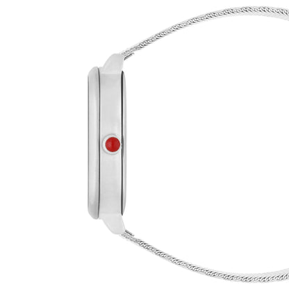 Reloj Cloe Análogo para Dama con Simuladores de Máquina y Extensible de Mesh