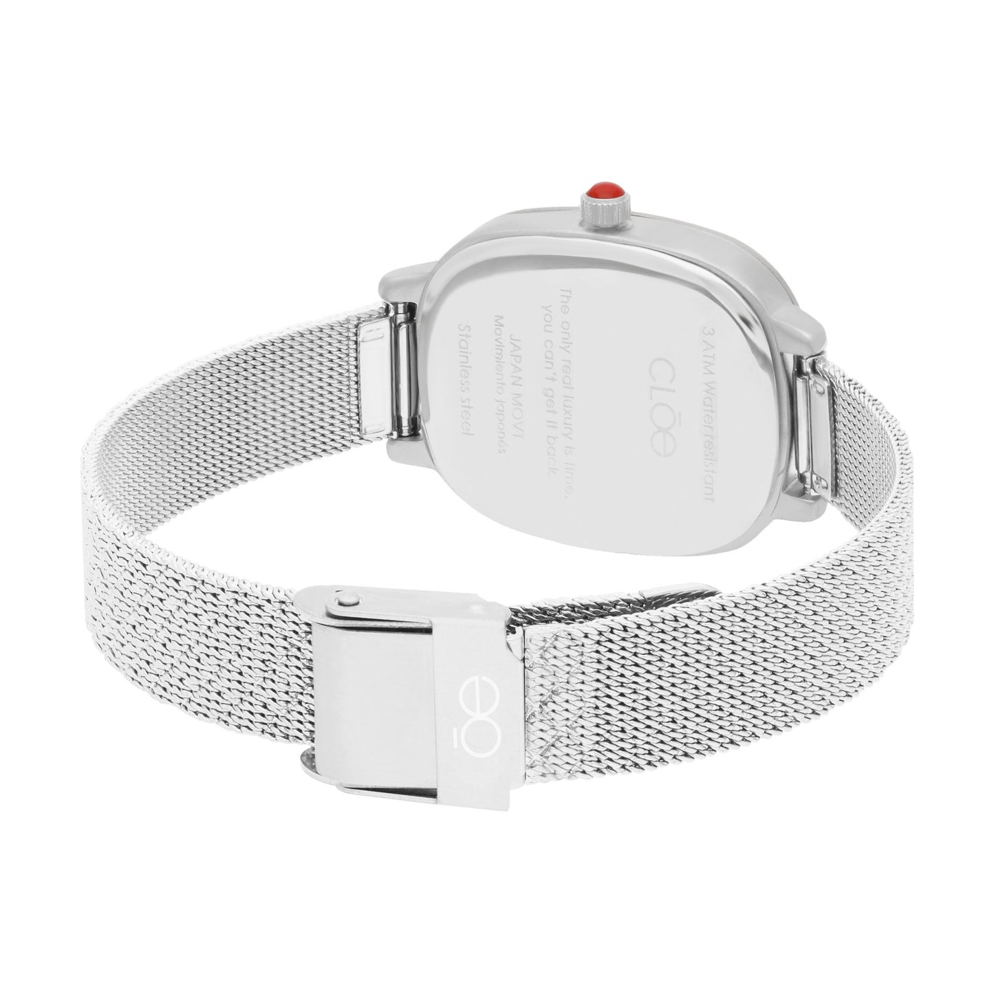 Reloj Cloe Análogo para Dama con Simuladores de Máquina y Extensible de Mesh