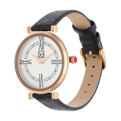 Reloj Cloe Análogo para Dama con Diseño OE en Correa de Tactopiel OE2604