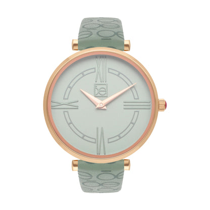Reloj Cloe Análogo para Dama con Diseño OE en Correa de Tactopiel OE2604