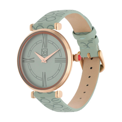 Reloj Cloe Análogo para Dama con Diseño OE en Correa de Tactopiel OE2604