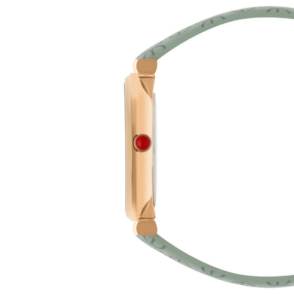 Reloj Cloe Análogo para Dama con Diseño OE en Correa de Tactopiel OE2604
