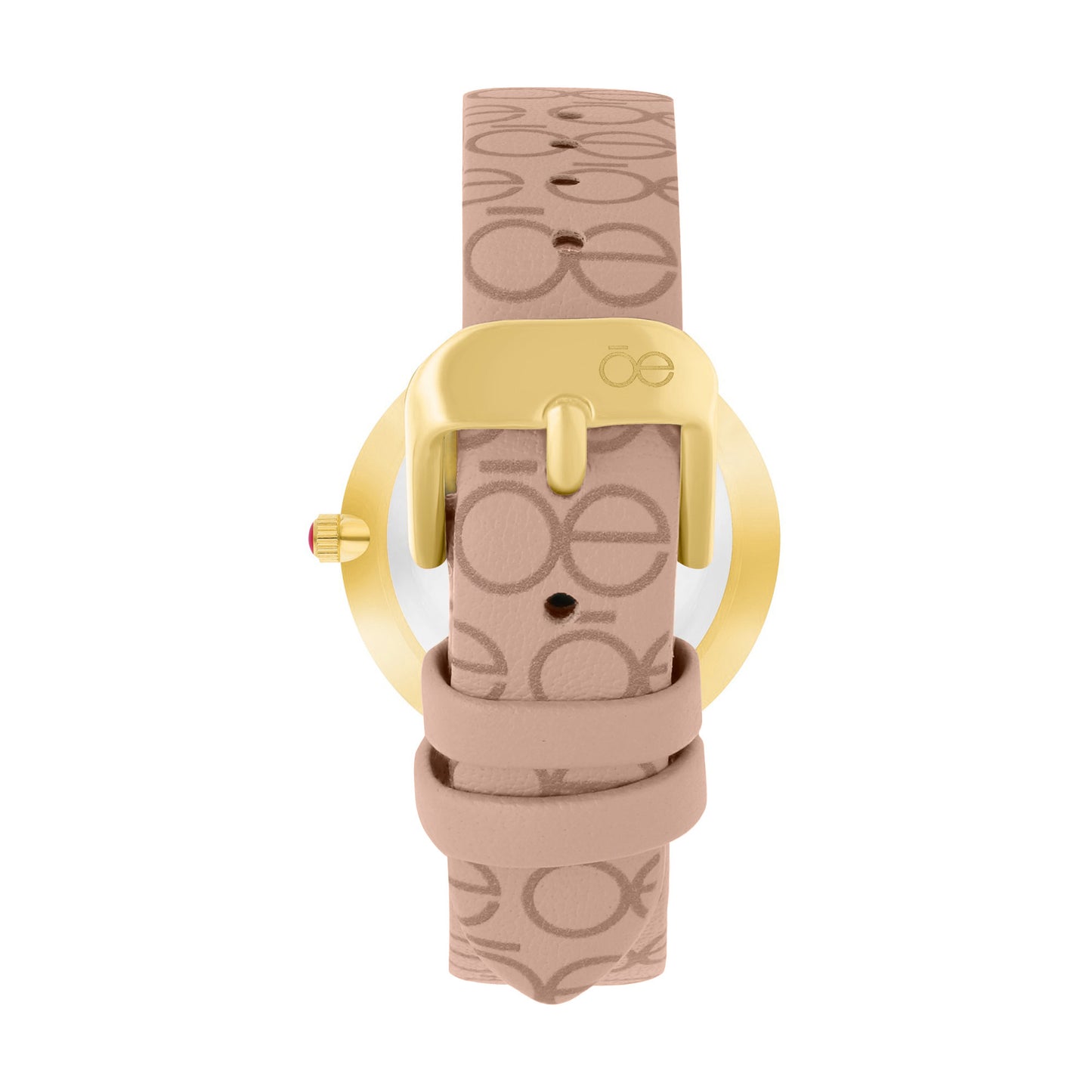 Reloj Cloe Análogo para Dama con Diseño OE en Correa de Tactopiel OE2604