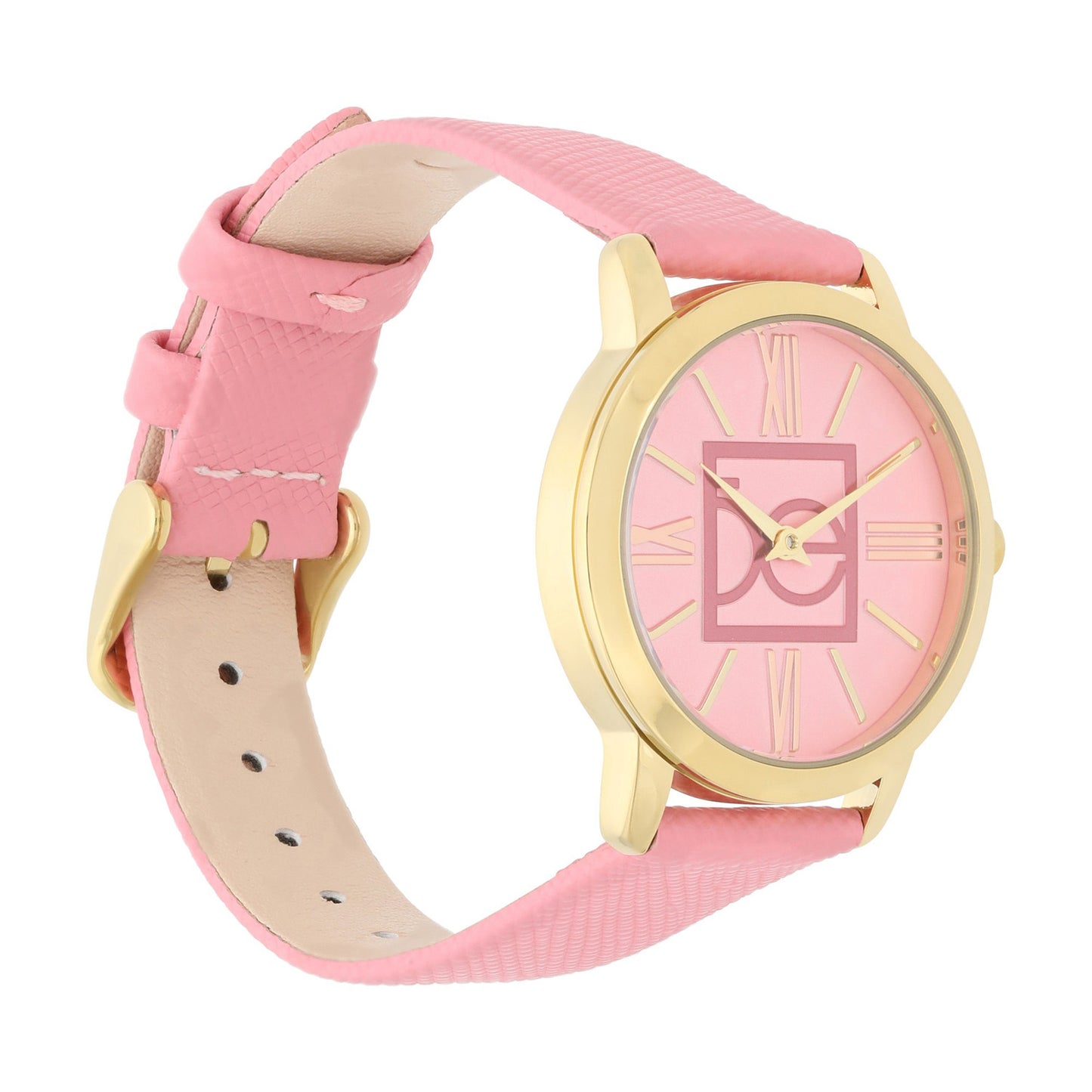 Reloj Cloe Análogo para Dama con Monograma OE en Carátula y Correa de Tactopiel OE2605