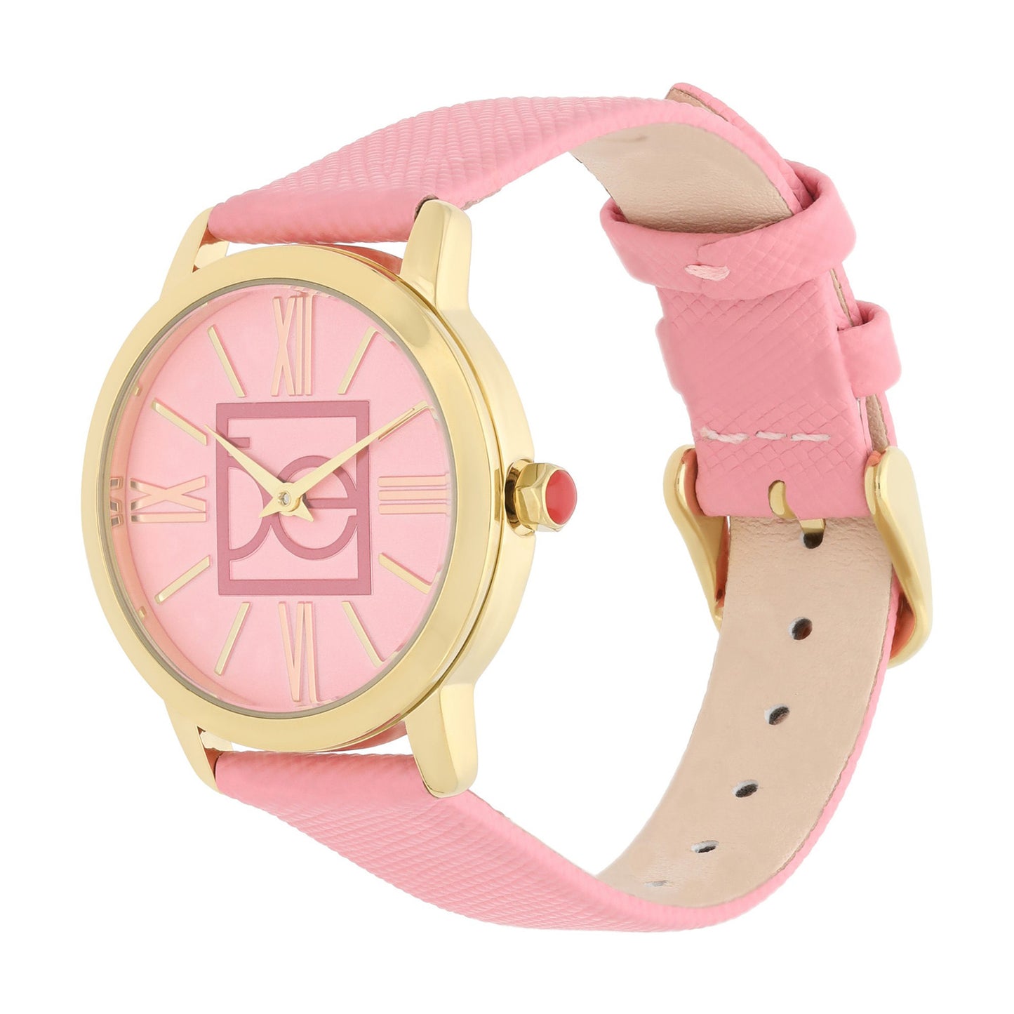 Reloj Cloe Análogo para Dama con Monograma OE en Carátula y Correa de Tactopiel OE2605