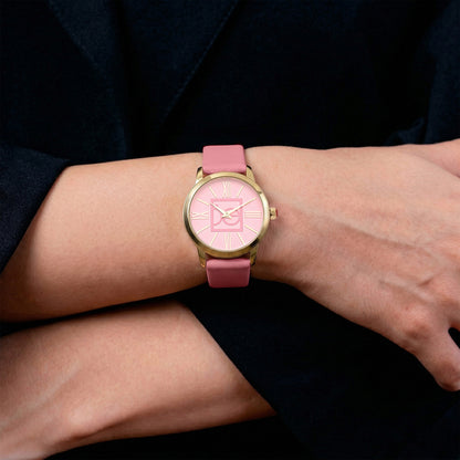 Reloj Cloe Análogo para Dama con Monograma OE en Carátula y Correa de Tactopiel OE2605