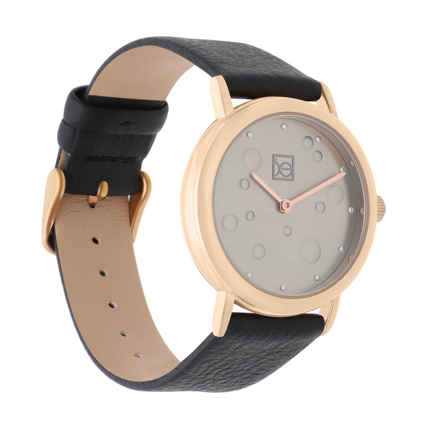 Reloj Cloe Análogo para Dama con Textura con Relieve en Carátula y Correa de Tactopiel OE2607