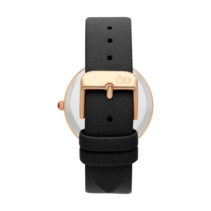 Reloj Cloe Análogo para Dama con Textura con Relieve en Carátula y Correa de Tactopiel OE2607