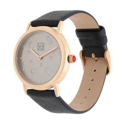 Reloj Cloe Análogo para Dama con Textura con Relieve en Carátula y Correa de Tactopiel OE2607