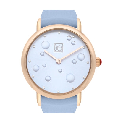 Reloj Cloe Análogo para Dama con Textura con Relieve en Carátula y Correa de Tactopiel OE2607