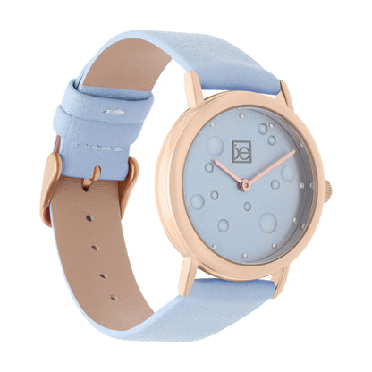 Reloj Cloe Análogo para Dama con Textura con Relieve en Carátula y Correa de Tactopiel OE2607