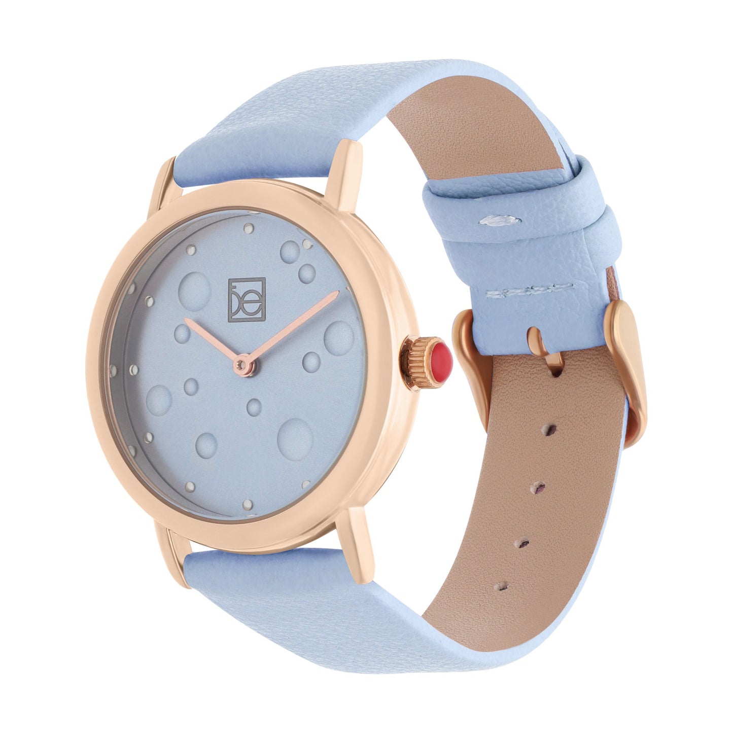 Reloj Cloe Análogo para Dama con Textura con Relieve en Carátula y Correa de Tactopiel OE2607