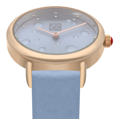 Reloj Cloe Análogo para Dama con Textura con Relieve en Carátula y Correa de Tactopiel OE2607