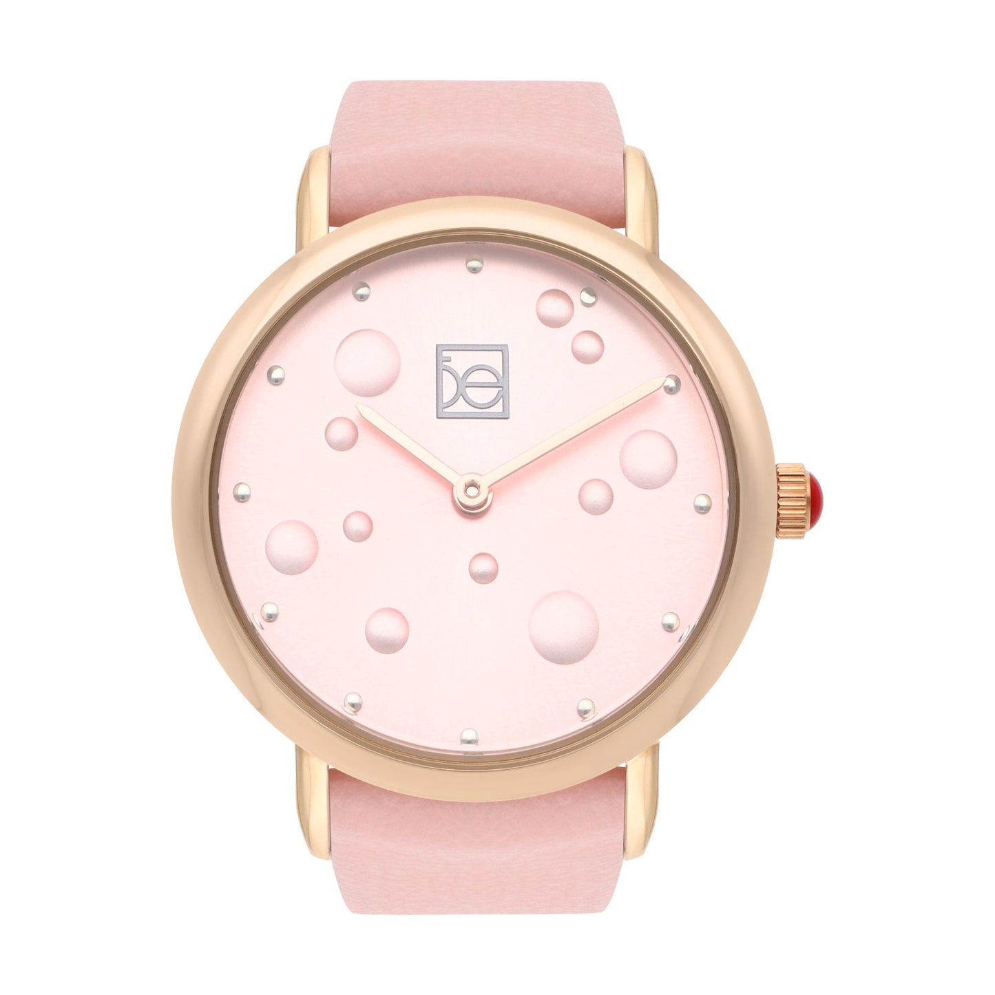 Reloj Cloe Análogo para Dama con Textura con Relieve en Carátula y Correa de Tactopiel OE2607