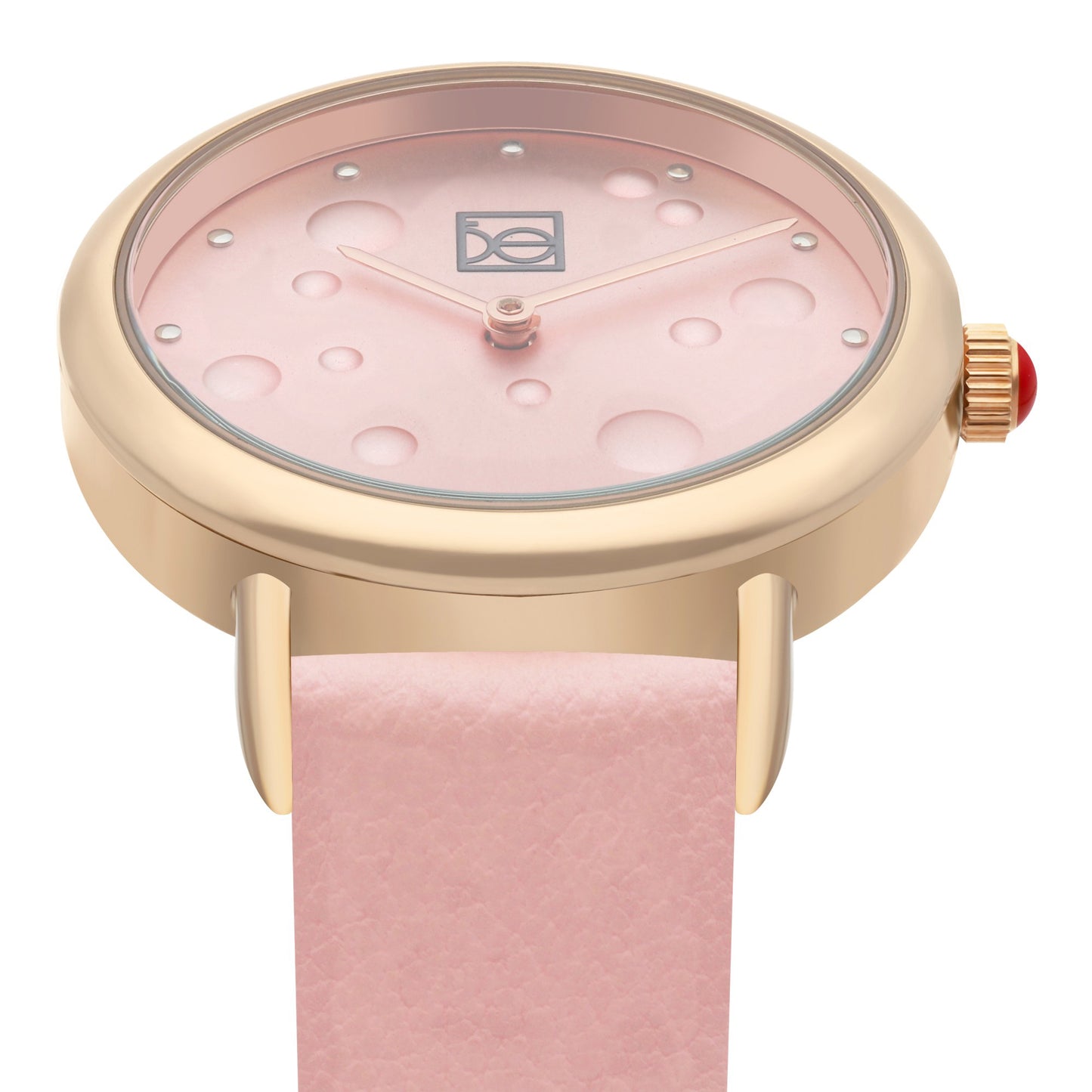 Reloj Cloe Análogo para Dama con Textura con Relieve en Carátula y Correa de Tactopiel OE2607