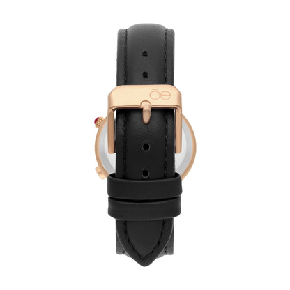 Reloj Cloe Digital para Dama con Pedrería en Carátula y Correa de Tactopiel OE2608
