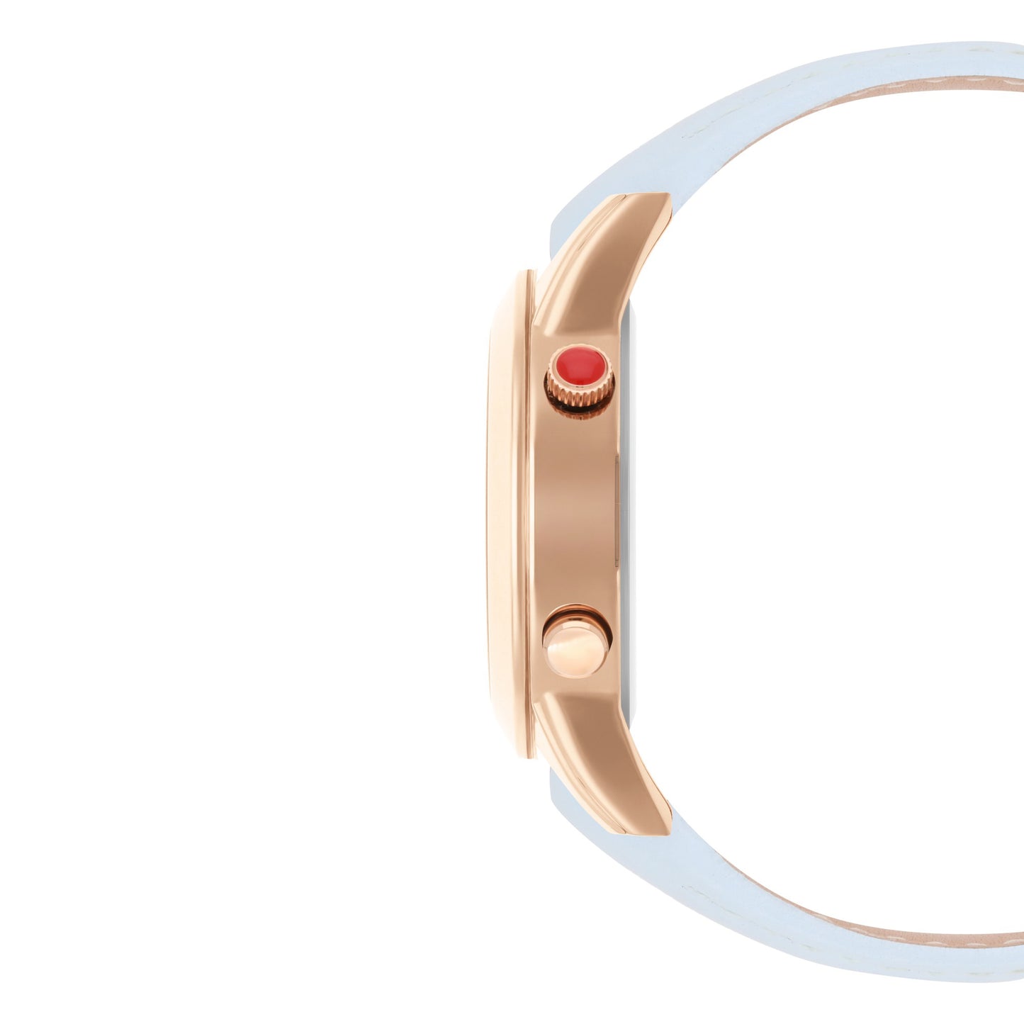 Reloj Cloe Digital para Dama con Pedrería en Carátula y Correa de Tactopiel OE2608