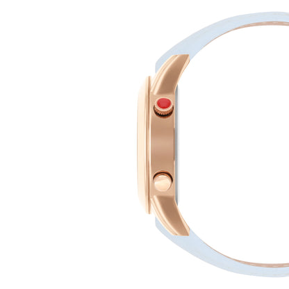 Reloj Cloe Digital para Dama con Pedrería en Carátula y Correa de Tactopiel OE2608