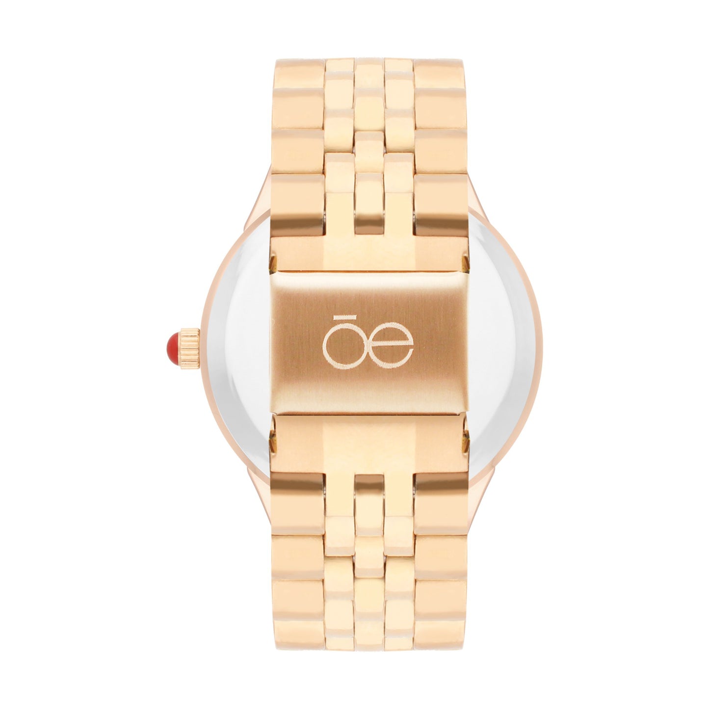 Reloj Cloe Análogo para Dama con Pedrería Multicolor en Indicadores y Extensible de Acero Inoxidable OE2609