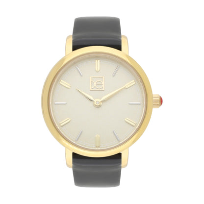 Reloj Cloe Análogo para Dama con y Correa de Charol OE2610