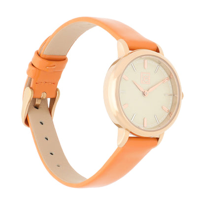 Reloj Cloe Análogo para Dama con y Correa de Charol OE2610