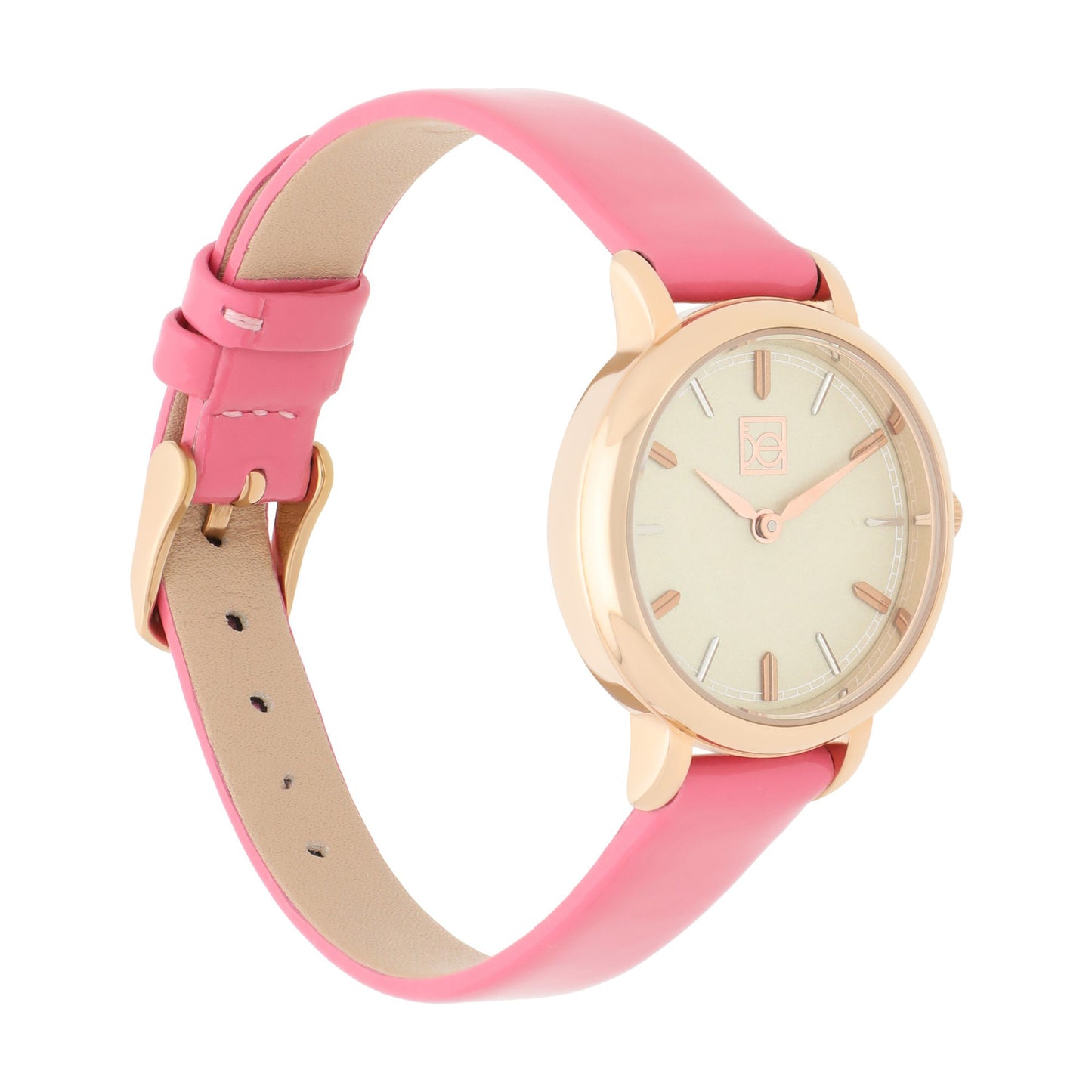 Reloj Cloe Análogo para Dama con y Correa de Charol OE2610