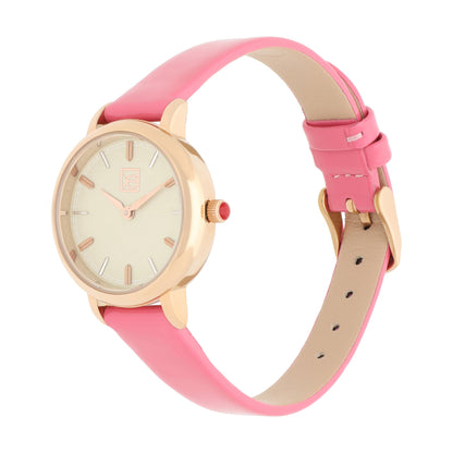 Reloj Cloe Análogo para Dama con y Correa de Charol OE2610