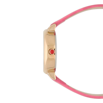 Reloj Cloe Análogo para Dama con y Correa de Charol OE2610