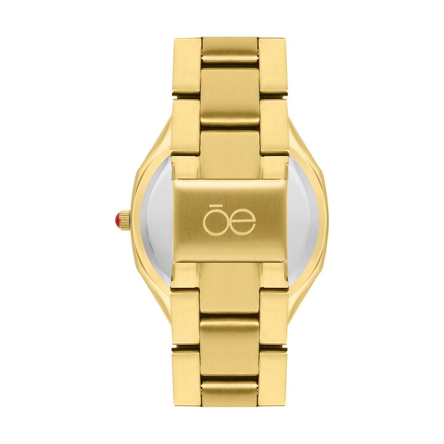 Reloj Cloe Análogo para Dama con Cristal Interior Facetado y Extensible de Acero Inoxidable OE2612