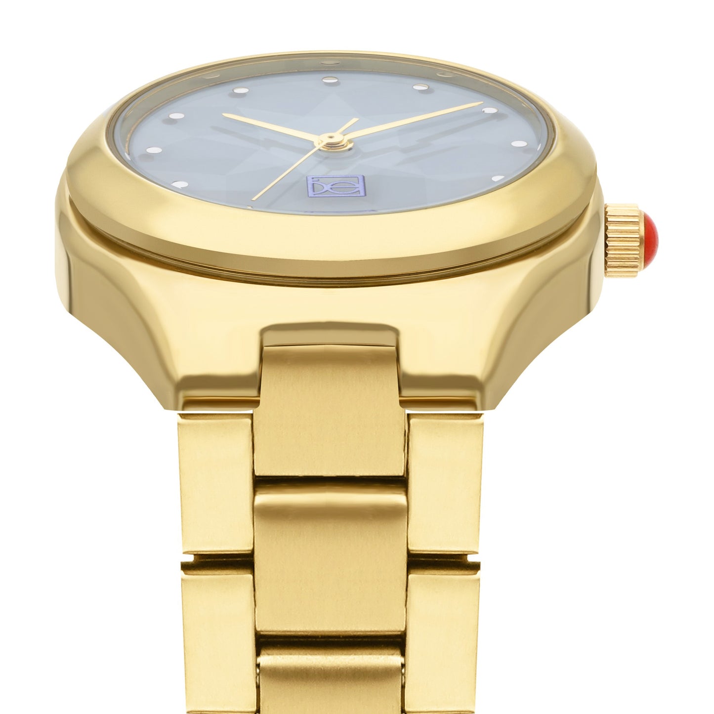 Reloj Cloe Análogo para Dama con Cristal Interior Facetado y Extensible de Acero Inoxidable OE2612