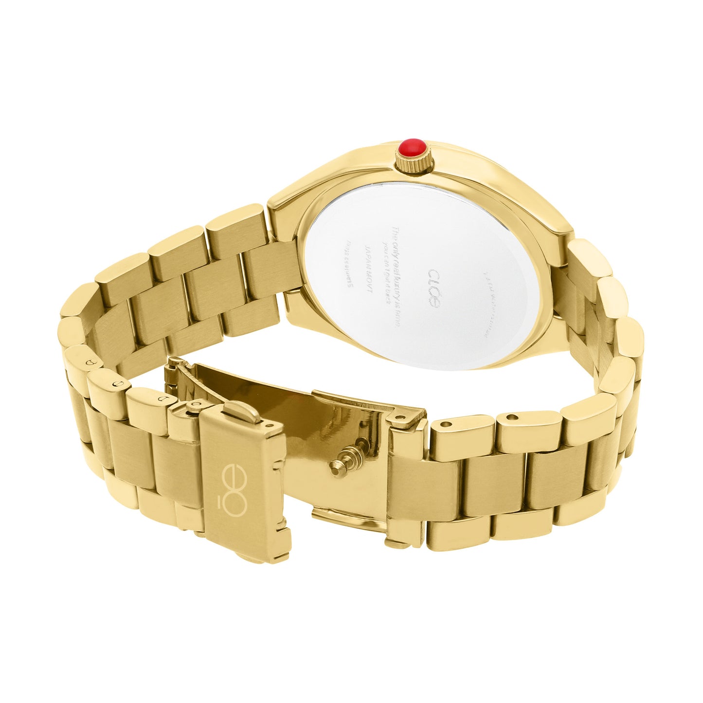 Reloj Cloe Análogo para Dama con Cristal Interior Facetado y Extensible de Acero Inoxidable OE2612